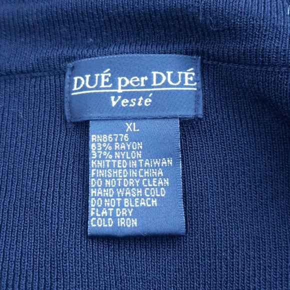 ❤️ Black cardigan with contrast piping. - Picture 5 of 5